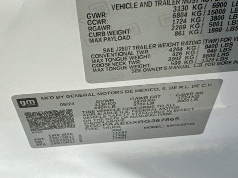 Used 2024 Chevrolet Silverado 1500 W/T w/ WT Value Package RWD image 40