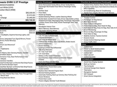New 2026 Genesis GV80 3.5T Prestige