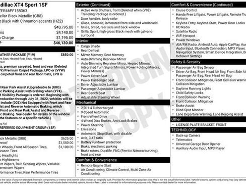 Certified 2023 Cadillac XT4 Sport w/ Cold Weather Package image 36