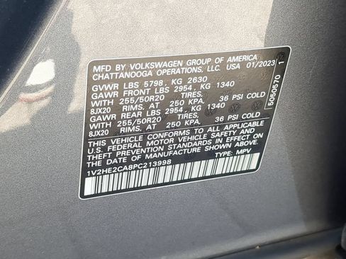Certified 2023 Volkswagen Atlas Cross Sport SE AWD/4WD image 38
