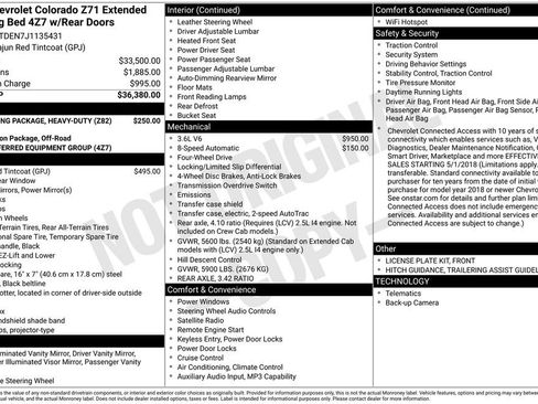 Used 2018 Chevrolet Colorado Z71 AWD/4WD image 28