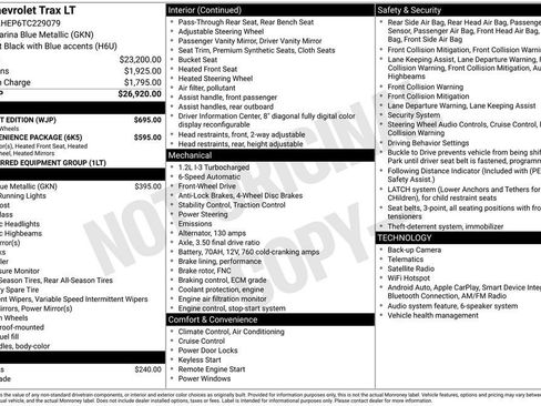 New 2026 Chevrolet Trax LT w/ Midnight Edition FWD image 25