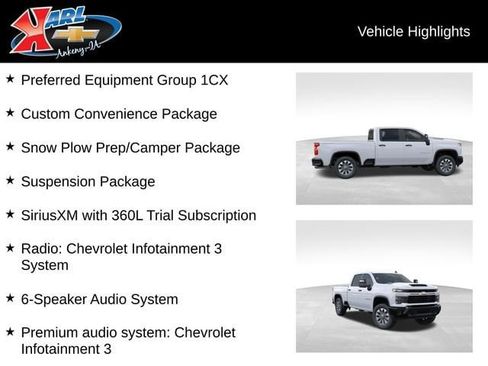 New 2026 Chevrolet Silverado 2500 Custom w/ Custom Convenience Package AWD/4WD image 3