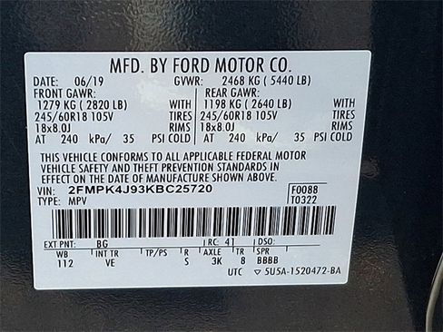 Used 2019 Ford Edge SEL w/ Equipment Group 201A image 27