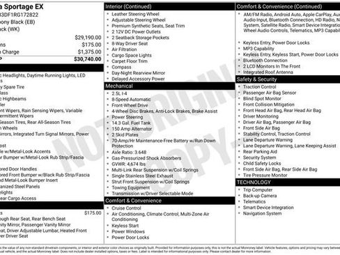Certified 2024 Kia Sportage EX image 37