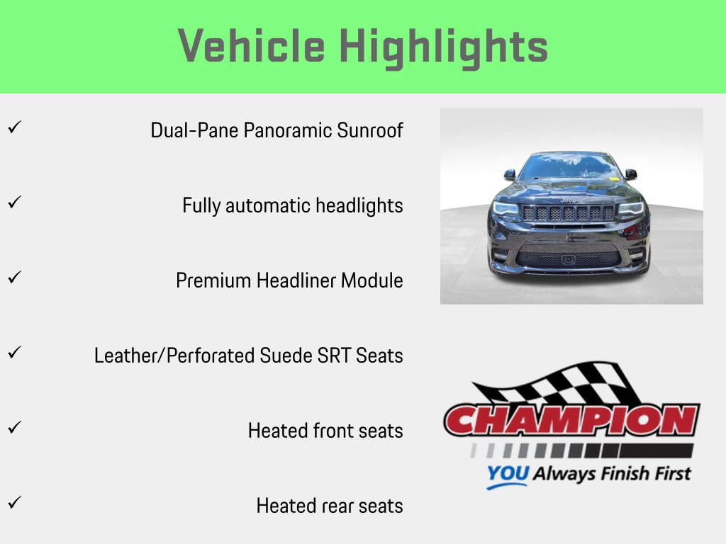 Used 2018 Jeep Grand Cherokee SRT AWD/4WD image 12