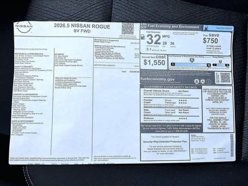 New 2026 Nissan Rogue SV image 21