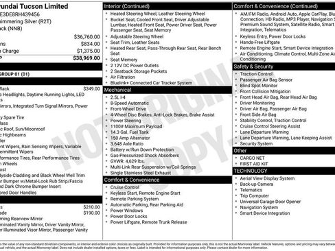 Used 2024 Hyundai Tucson Limited FWD image 31