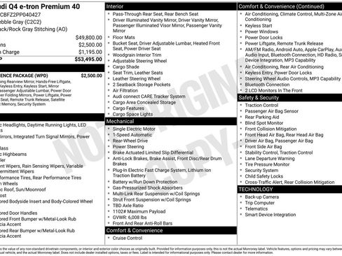 Used 2023 Audi Q4 e-tron Premium w/ Convenience Package image 31