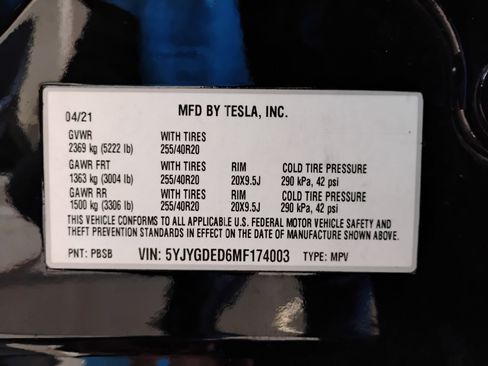 Used 2021 Tesla Model Y 2WD image 97