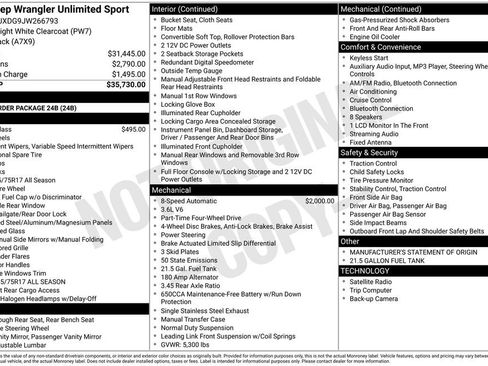 Used 2018 Jeep Wrangler Unlimited Sport image 15