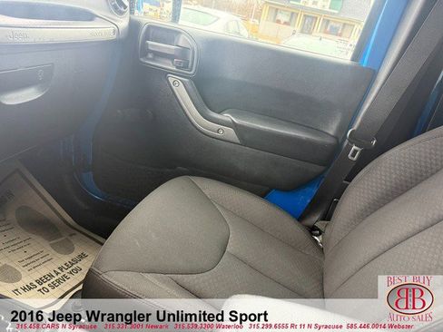 Used 2016 Jeep Wrangler Unlimited Sport w/ Connectivity Group image 17
