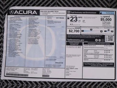 New 2026 Acura RDX w/ Technology Package image 9