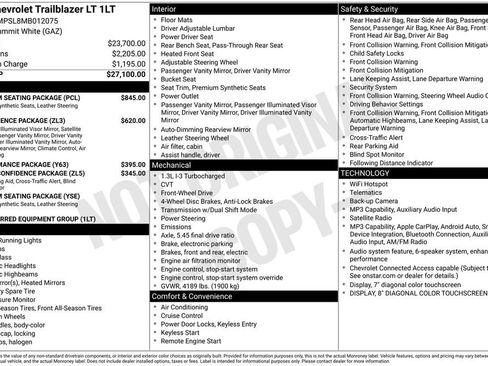 Used 2021 Chevrolet TrailBlazer LT w/ Premium Seating Package FWD image 11