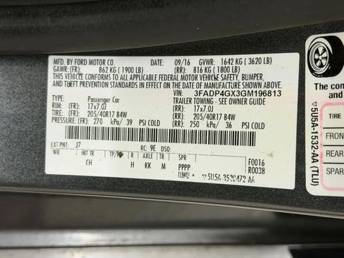Used 2016 Ford Fiesta ST w/ ST Recaro Package FWD image 35