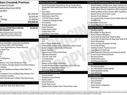 New 2026 Subaru Crosstrek 2.0i Premium image 5