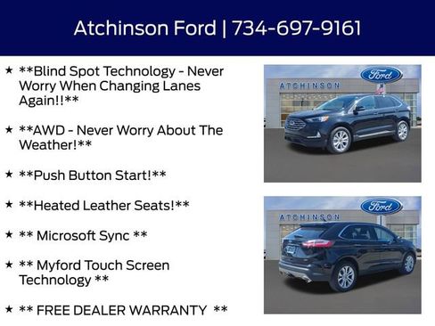 Certified 2024 Ford Edge Titanium w/ Class II Trailer Tow Package AWD/4WD image 9