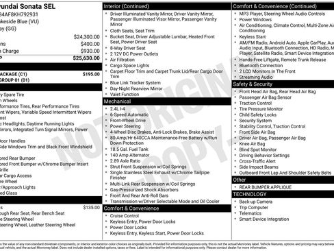 Used 2019 Hyundai Sonata SEL w/ Cargo Package image 2