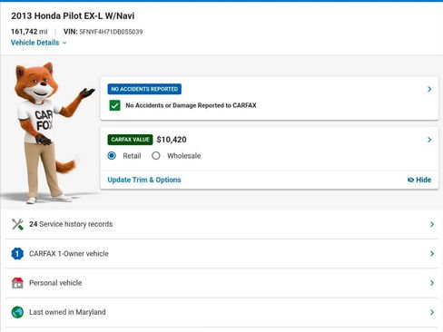 Used 2013 Honda Pilot EX-L image 3