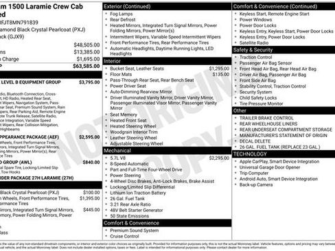 Used 2021 RAM 1500 Laramie AWD/4WD image 8