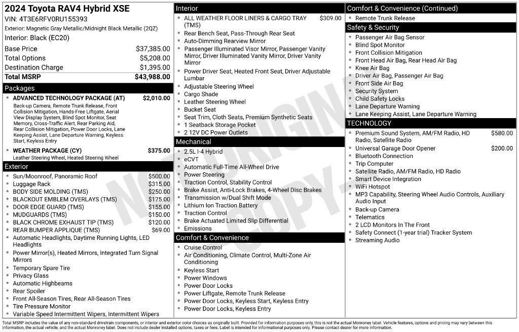 Certified 2024 Toyota RAV4 XSE w/ Advanced Technology Package AWD/4WD image 41