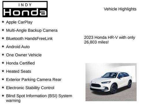 Certified 2023 Honda HR-V Sport image 7