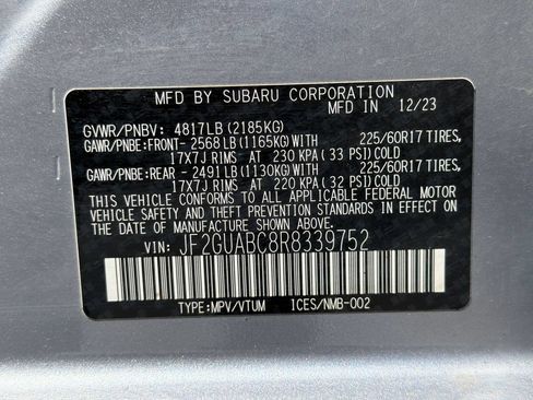 Certified 2024 Subaru Crosstrek 2.0i AWD/4WD image 45