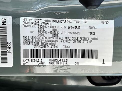 New 2026 Toyota Tundra Limited w/ Limited PVM Package image 11