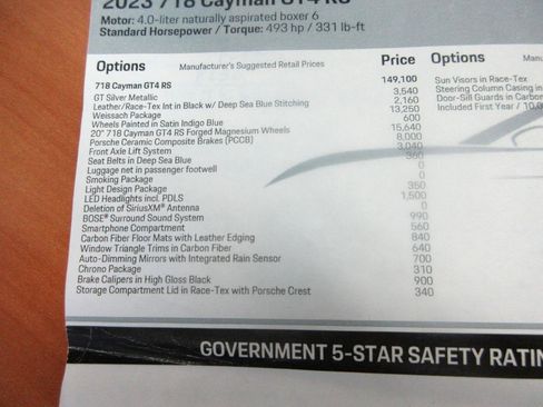 Used 2023 Porsche 718 Cayman GT4 RS image 3