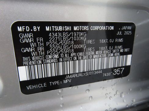 New 2025 Mitsubishi Outlander Sport SE AWD/4WD image 27