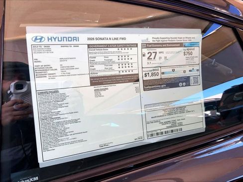 New 2026 Hyundai Sonata N Line FWD image 18