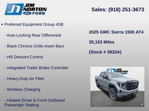 Used 2025 GMC Sierra 1500 AT4 w/ AT4 Premium Package AWD/4WD image 15