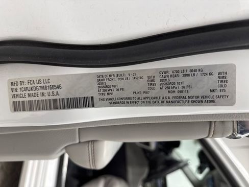 Used 2021 Jeep Grand Cherokee L Overland w/ Advanced Protech Group III image 45