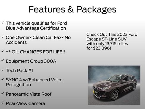 Certified 2023 Ford Escape ST-Line w/ Tech Pack #1 AWD/4WD image 4