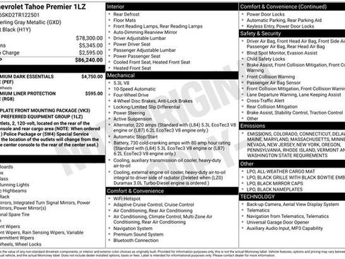New 2026 Chevrolet Tahoe Premier image 25