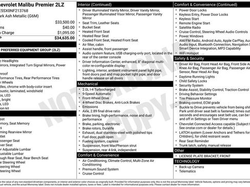 Used 2022 Chevrolet Malibu Premier FWD image 11