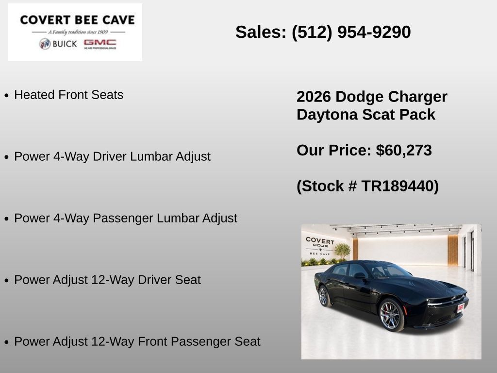 New 2026 Dodge Charger Daytona Scat Pack w/ Track Package AWD/4WD image 34