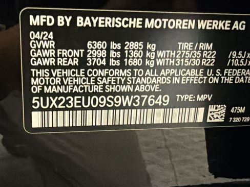 Certified 2025 BMW X5 xDrive40i w/ M Sport Package AWD/4WD image 25