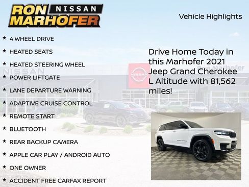 Used 2021 Jeep Grand Cherokee L Laredo AWD/4WD image 14
