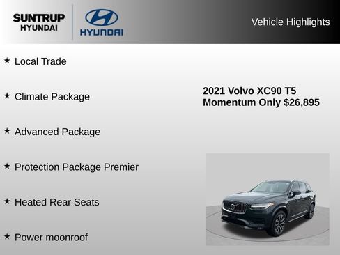 Used 2021 Volvo XC90 T5 Momentum w/ Advanced Package AWD/4WD image 7