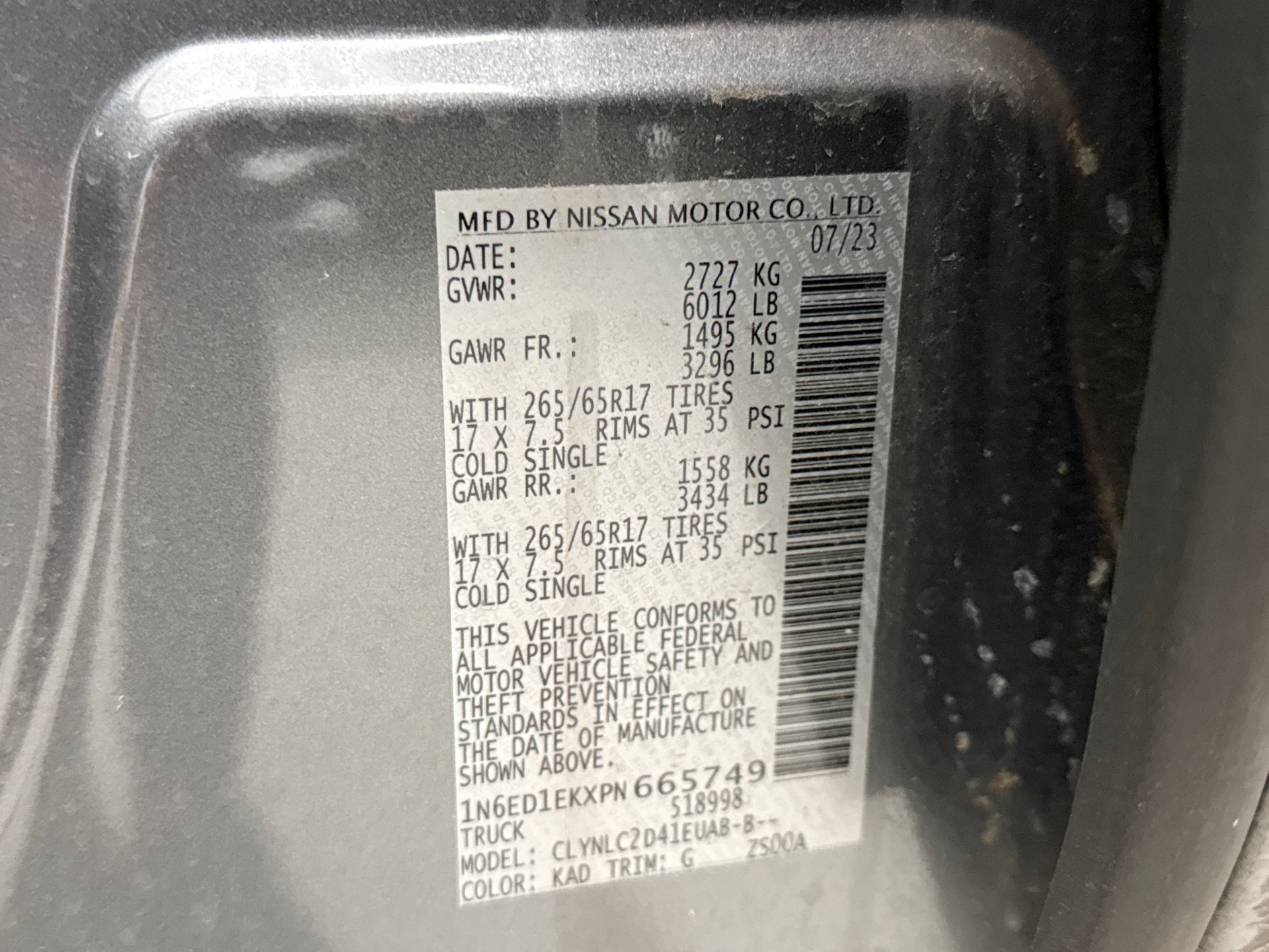 Used 2023 Nissan Frontier SV w/ SV Convenience Package AWD/4WD image 12