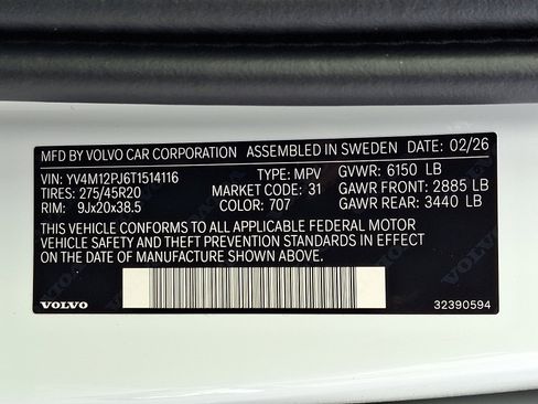 New 2026 Volvo XC90 B5 Core w/ Protection Package Premier image 14