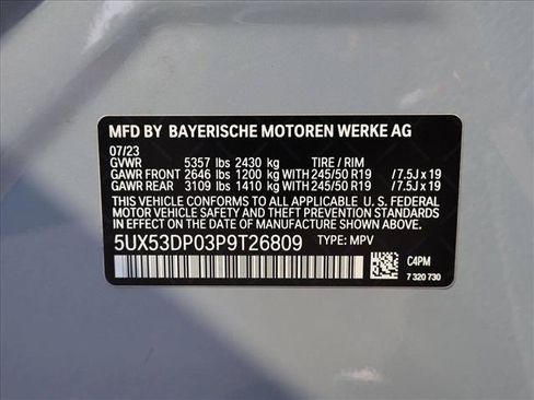 Used 2023 BMW X3 xDrive30i w/ M Sport Package AWD/4WD image 30