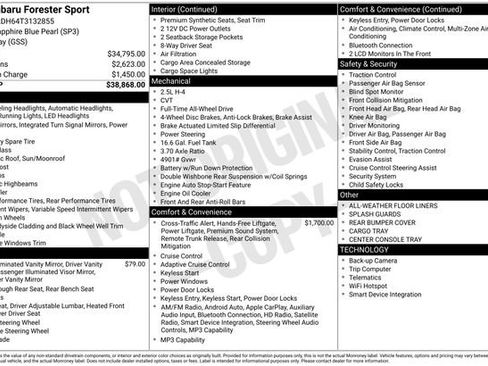 New 2026 Subaru Forester Sport AWD/4WD image 5