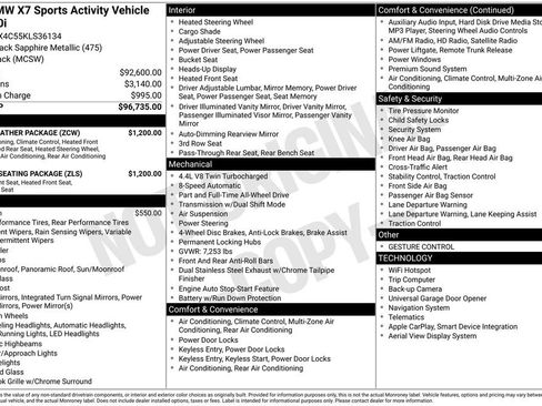 Used 2019 BMW X7 xDrive50i w/ Luxury Seating Package image 38