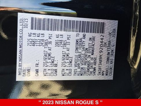 Certified 2023 Nissan Rogue S AWD/4WD image 39