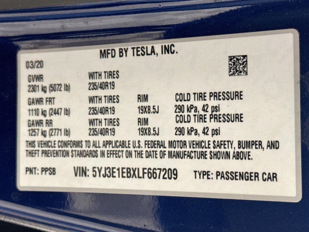 Used 2020 Tesla Model 3 Long Range AWD/4WD image 43