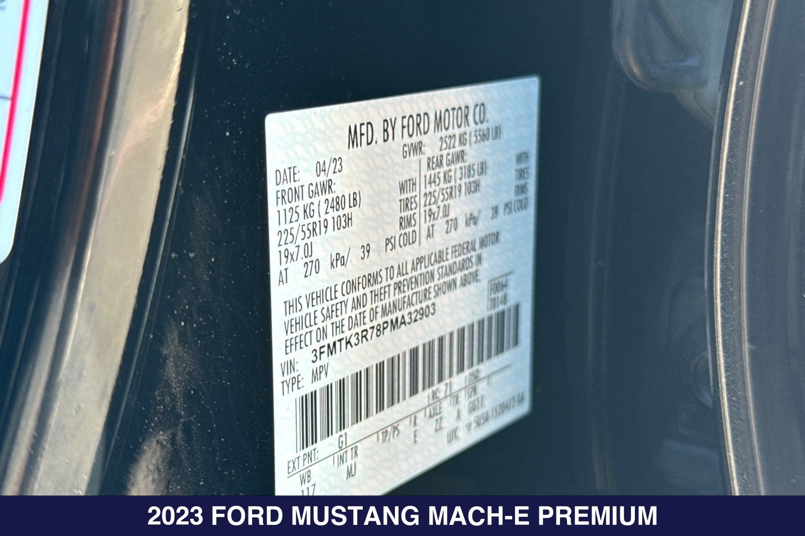 Used 2023 Ford Mustang Mach-E Premium w/ Mustang Nite Pony Package RWD image 30