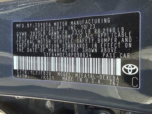 Certified 2024 Toyota Corolla LE FWD image 29