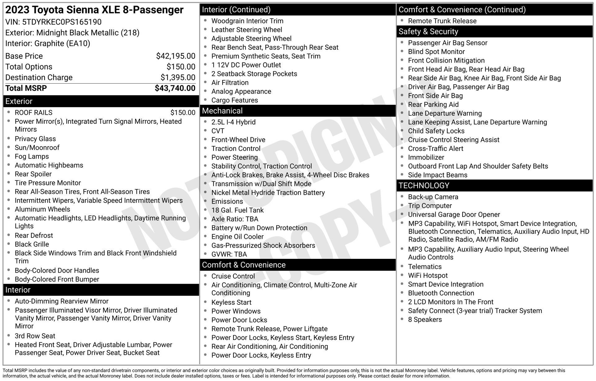 Used 2023 Toyota Sienna XLE FWD image 29